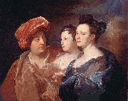 Hyacinthe Rigaud La famille Laffite. oil painting on canvas